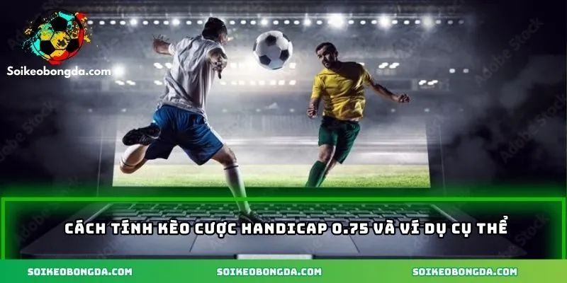 Chi tiết cách tính kèo cược handicap 0.75 và ví dụ