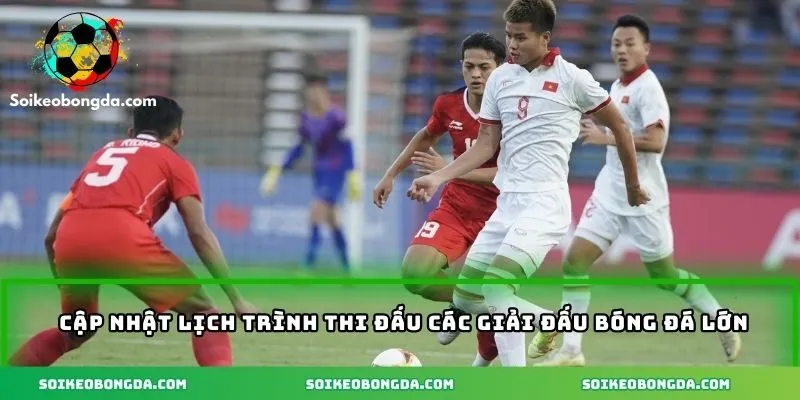 Cập nhật lịch bóng đá từ các giải đấu quy mô
