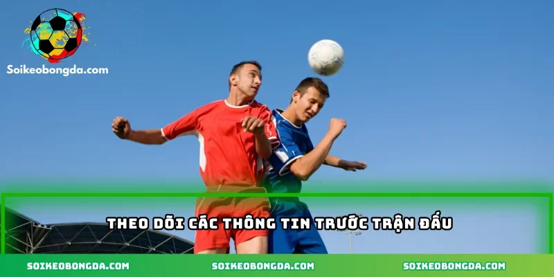 Theo dõi các thông tin trước trận đấu