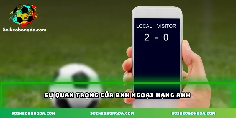 Sự quan trọng của mẹo soi kèo dựa trên BXH Ngoại hạng Anh  