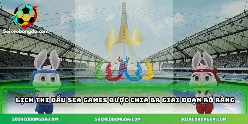 Lịch thi đấu Sea Games được chia ba giai đoạn rõ ràng