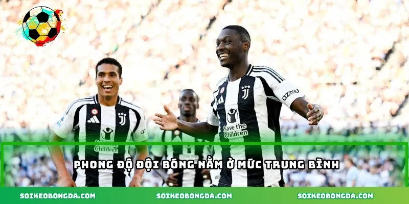 Phong độ đội bóng nằm ở mức trung bình